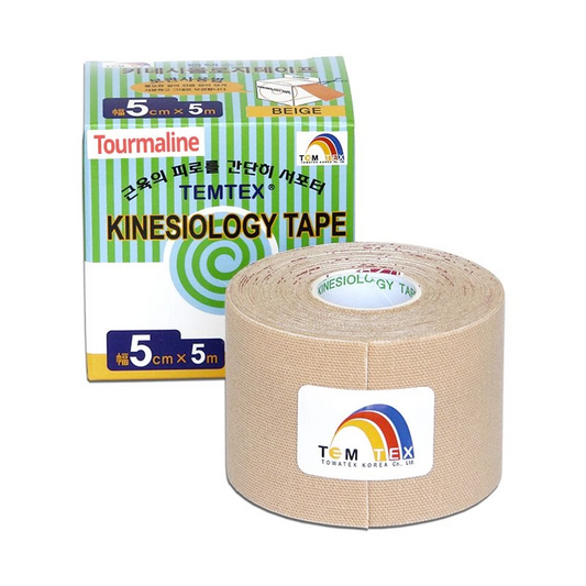 Temtex - Kinesiologie Tape Tourmaline - Beige - 5cm x 5m