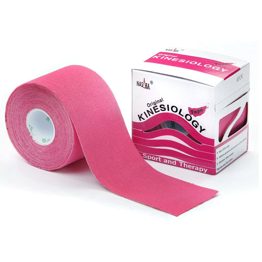 Nasara - Kinesiologie tape - Roze - 5 meter x 5cm - Intertaping.nl