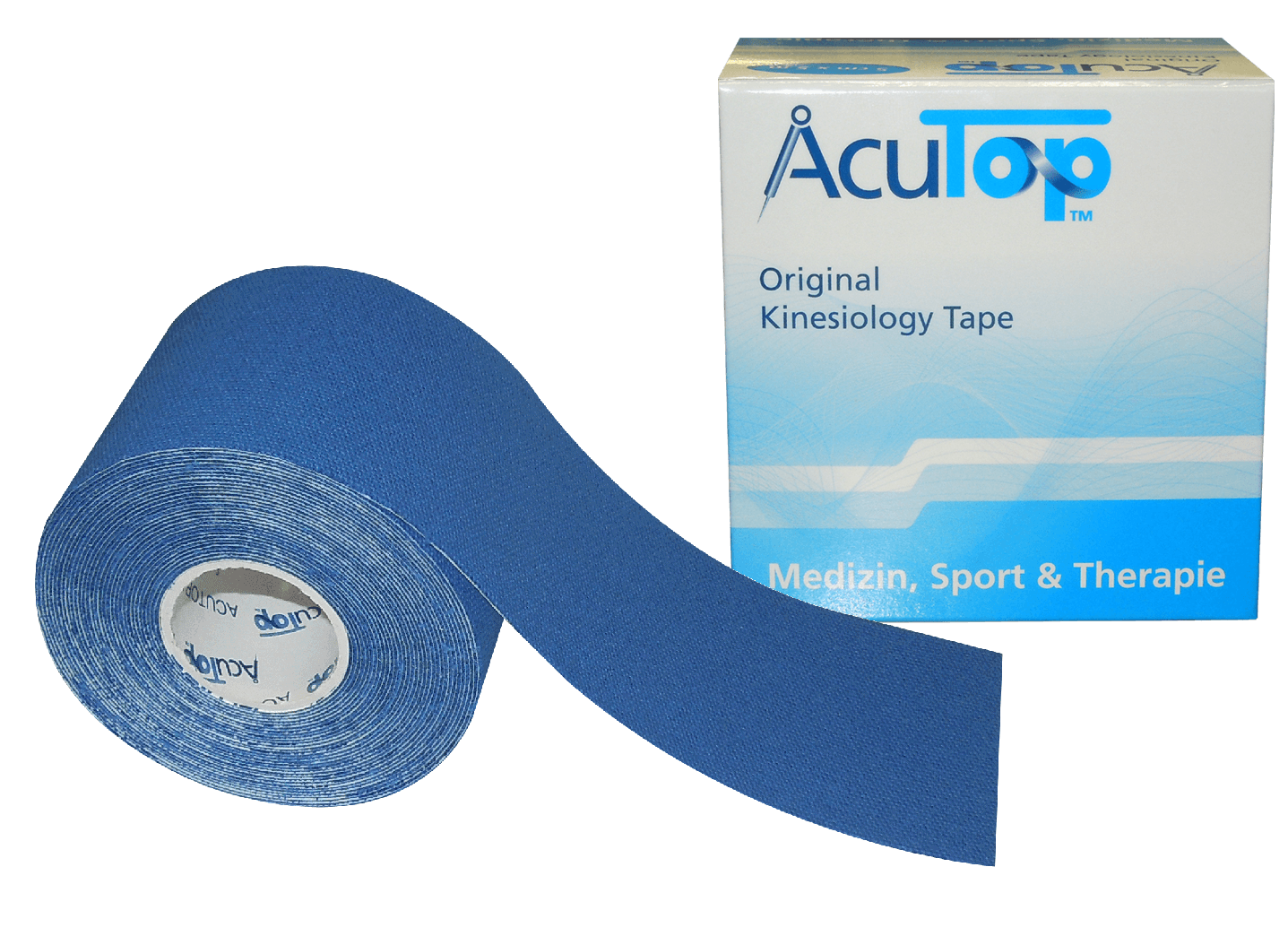 Acutop - Classic Kinesiologie Tape - Donkerblauw - 5cm x 5m - Intertaping.nl