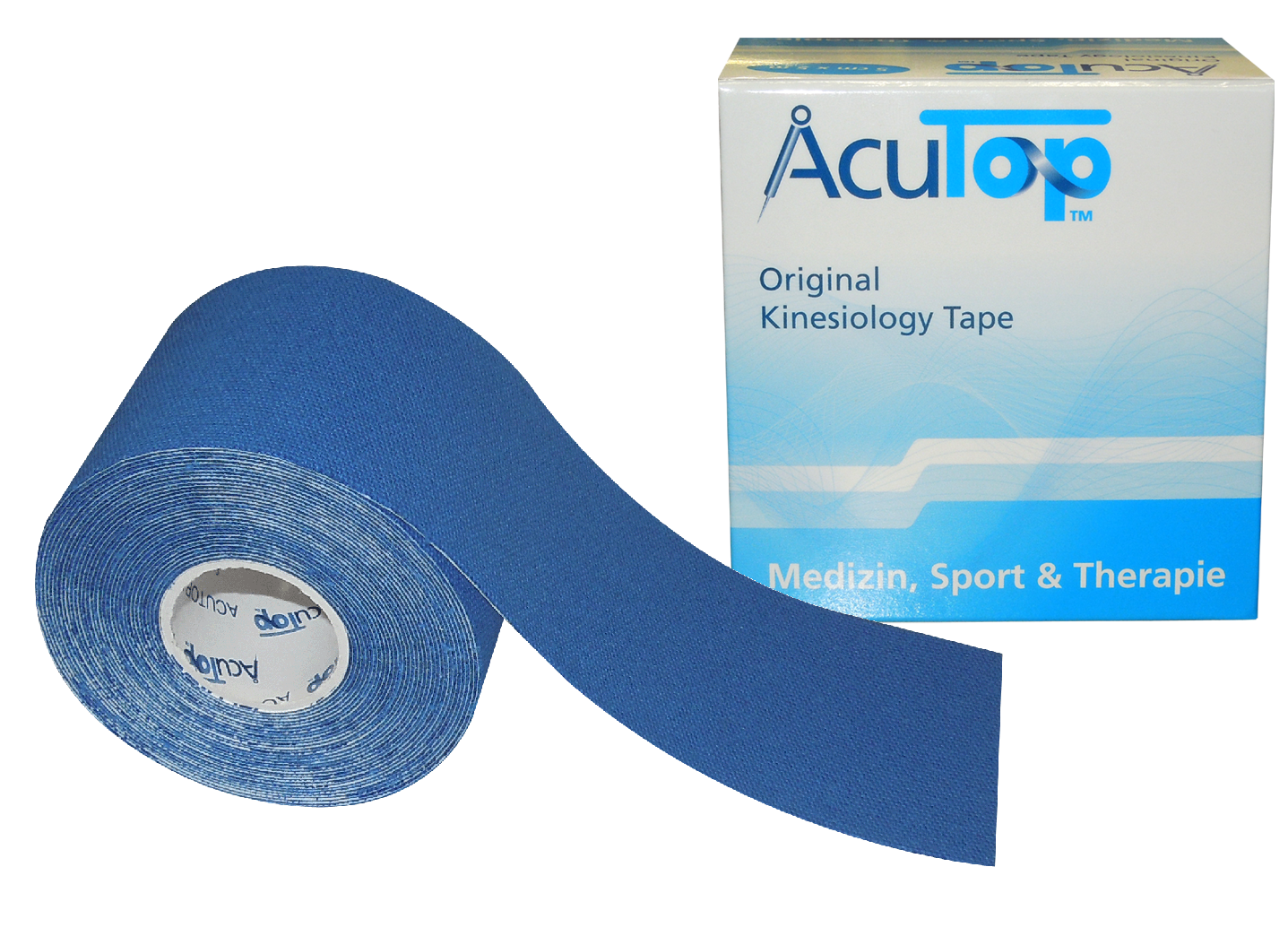 Acutop Classic Kinesiotape 5cm x 5m - Donkerblauw - Doos 12 rollen - Intertaping.nl