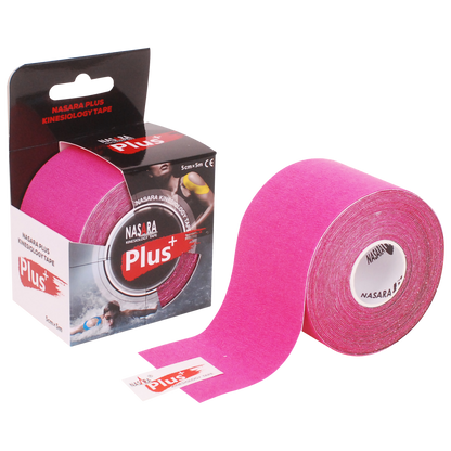 Nasara Plus - Kinesiologie Tape - Roze - 5cm x 5m - Intertaping.nl